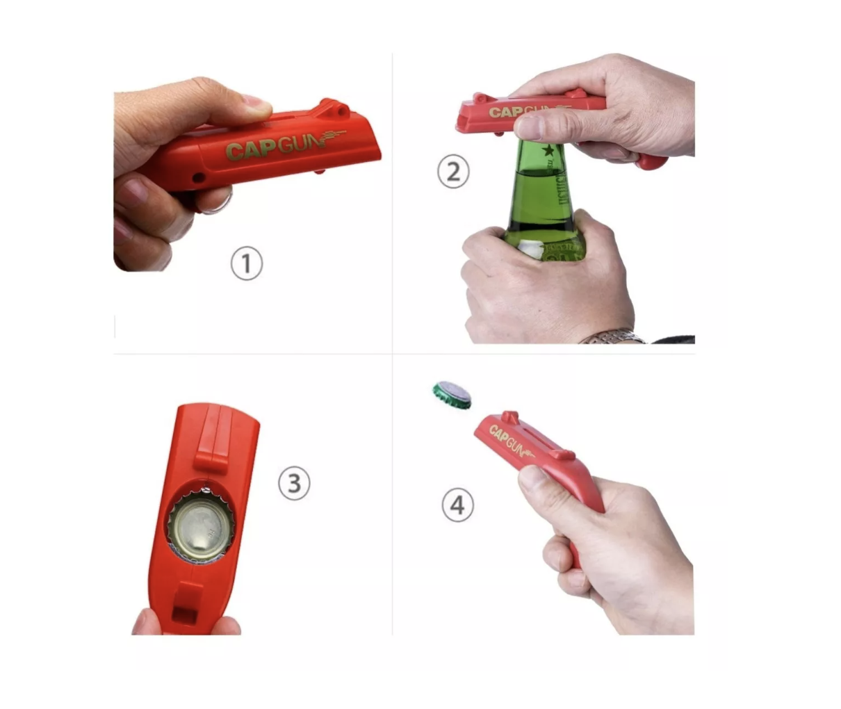 Miniatura 2 de Destapador Pistola Lanzador De Tapas